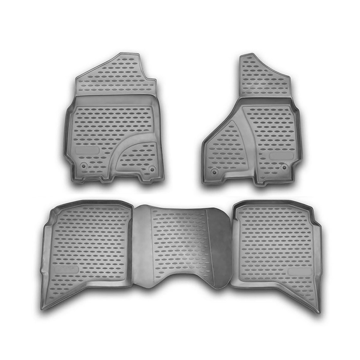 Dodge Ram 3500 Floor Mats - Omac - Rubber TPE - Grey - '02-'12
